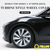 4PCS for New Model Y 2025 Juniper 19in Turbine Style Hubcap Rim Cover Accessories Hub Cap Automobile Wheel Cap for Tesla